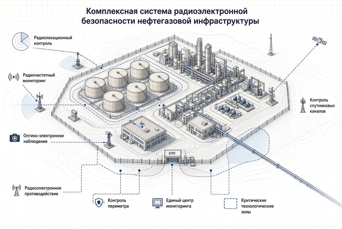 Пример построения комплексной системы контроля нефтегазовой инфраструктуры